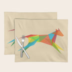 Fractal Geometric Dog Placemat Gallery Image 1