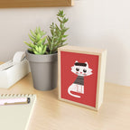 Mark the cat goes to Paris Mini Art Print Gallery Image 2