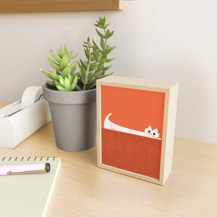 Mark's Superpower: cat Superstretch Mini Art Print Gallery Image 2