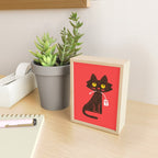 Fitz - Hungry hungry cat (and unfortunate mouse) Mini Art Print Gallery Image 2