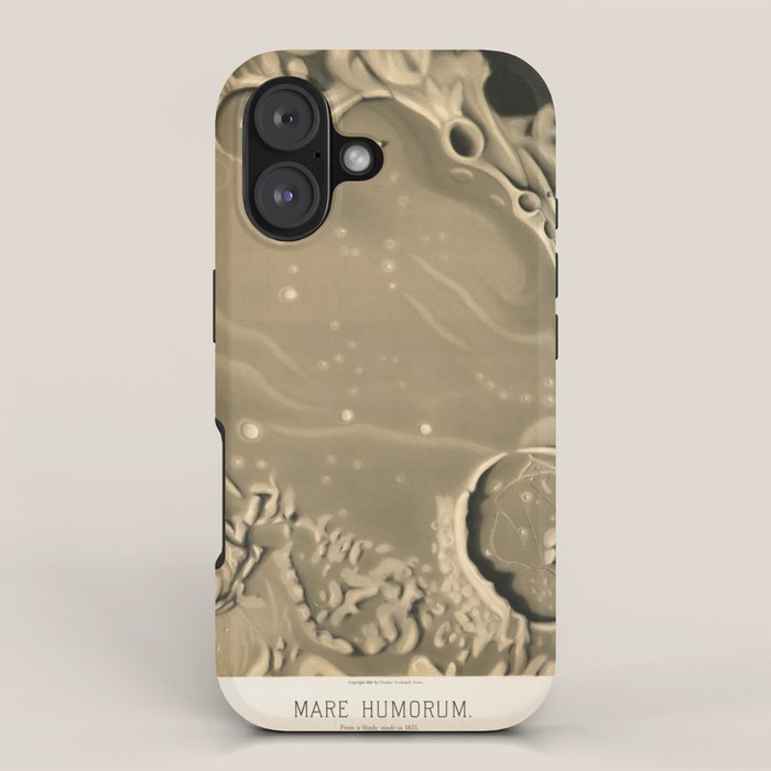 Mare Humorum by Étienne Léopold Trouvelot (1875) iPhone Case Gallery Image 1