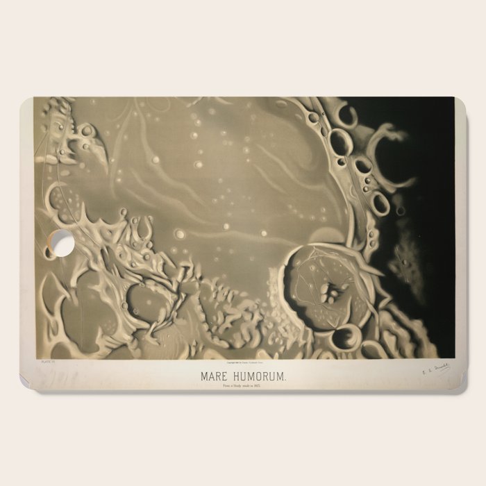 Mare Humorum by Étienne Léopold Trouvelot (1875) Cutting Board Gallery Image 1