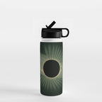 Total solar eclipse by Étienne Léopold Trouvelot (1878) Water Bottle Gallery Image 1