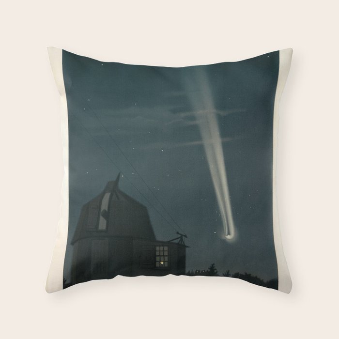 The great comet of 1881 by Étienne Léopold Trouvelot Throw Pillow Gallery Image 6