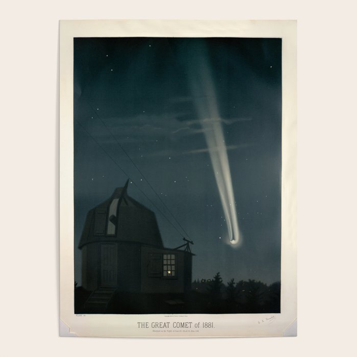 The great comet of 1881 by Étienne Léopold Trouvelot Poster Gallery Image 1