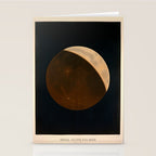 Partial eclipse of the Moon by Étienne Léopold Trouvelot (1874) Stationery Card Gallery Image 2