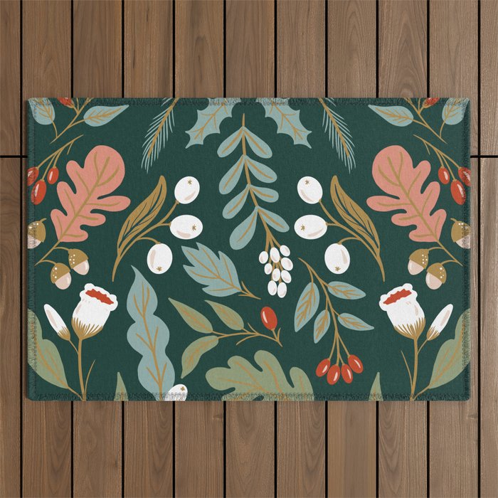 Happy Holidays Outdoor Rug Gallery Image 1