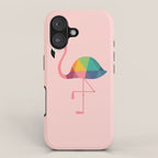 Rainbow Flamingo iPhone Case Gallery Image 1