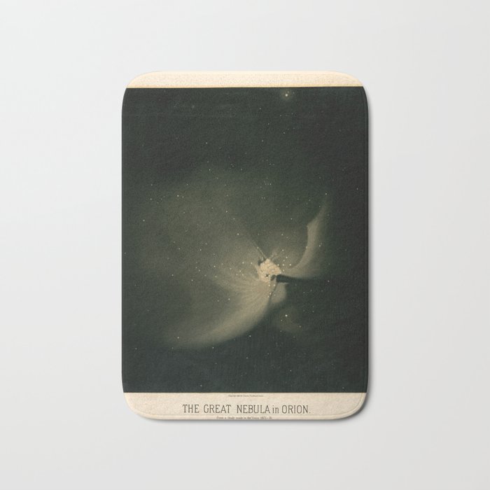 The great nebula in Orion by  Étienne Léopold Trouvelot (1875-1876) Bath Mat Gallery Image 1
