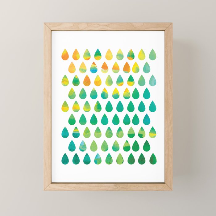 Monsoon Rain Mini Art Print Gallery Image 1