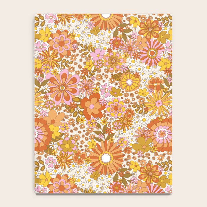 70s Floral Pattern Notebook Gallery Image 4