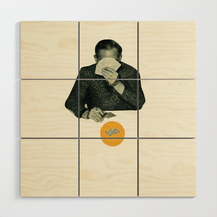 Poker Face Wood Wall Art Gallery Image 1