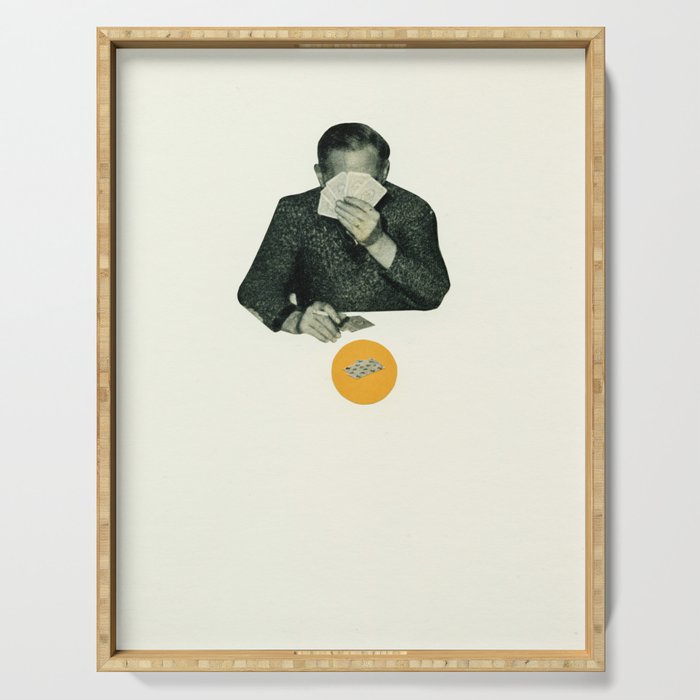 Poker Face Serving Tray Gallery Image 1