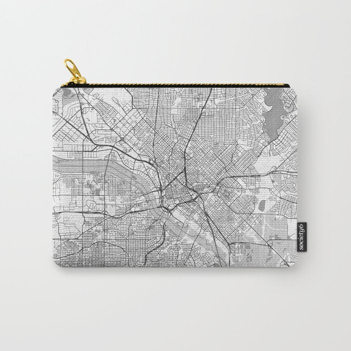 Dallas Map Line Carry All Pouch Gallery Image 1