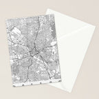 Dallas Map Line Stationery Card Gallery Image 2
