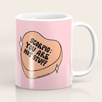 Scorpio Conversation Heart Coffee Mug Gallery Image 1