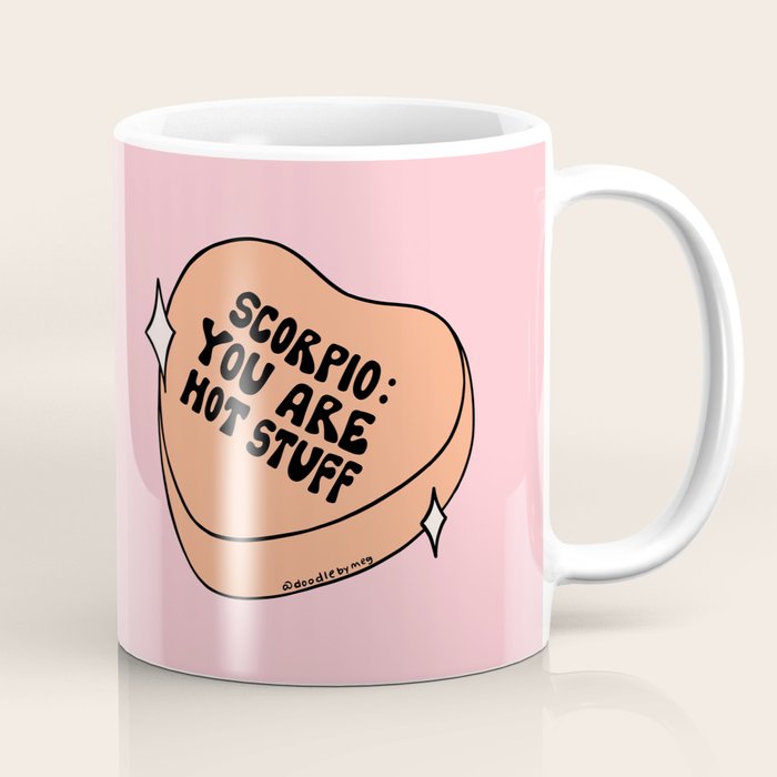 Scorpio Conversation Heart Coffee Mug Gallery Image 1
