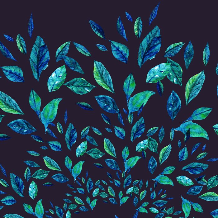 Blue Leaves Mandala Coffee Mug Gallery Image 2