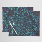 Blue Leaves Mandala Placemat Gallery Image 1