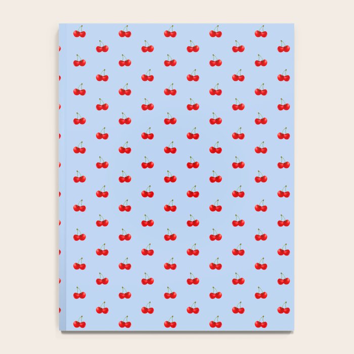 Y2K Cherries - Blue Pattern Miniature Notebook Gallery Image 4