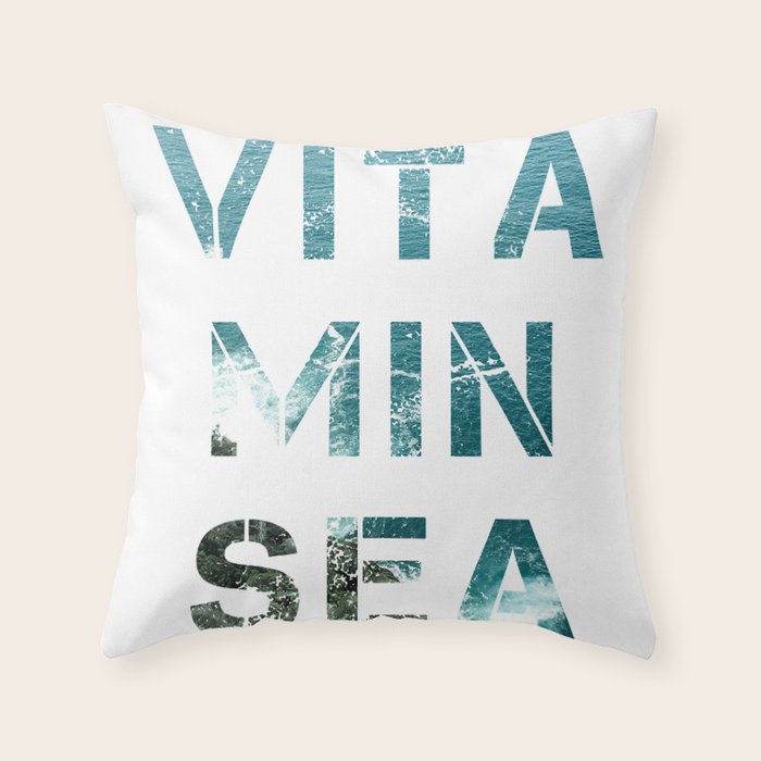 Vitamin sea Throw Pillow Gallery Image 6