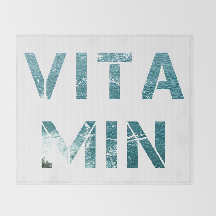 Vitamin sea Throw Blanket Gallery Image 2
