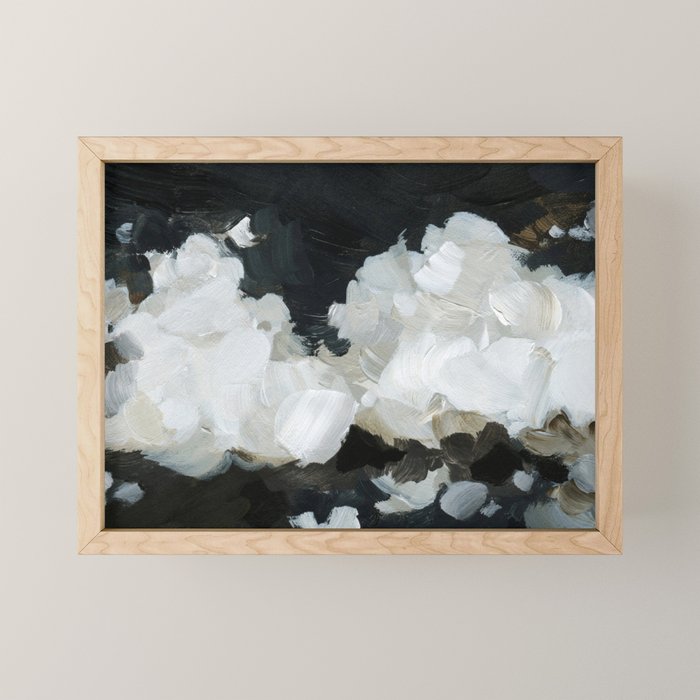 Clouds in the Dark Sky Mini Art Print Gallery Image 1