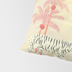 Pink Palm Tree Tigers Pillow Sham Gallery Image 4