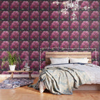 Pink Flowers at Twilight Abstract Wallpaper Gallery Image 3