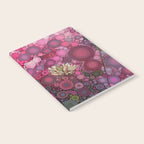Pink Flowers at Twilight Abstract Notebook Gallery Image 2