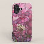 Pink Flowers at Twilight Abstract iPhone Case Gallery Image 1