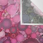 Pink Flowers at Twilight Abstract Wall Tapestry Gallery Image 3