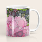 Pink Flowers at Twilight Abstract Coffee Mug Gallery Image 1