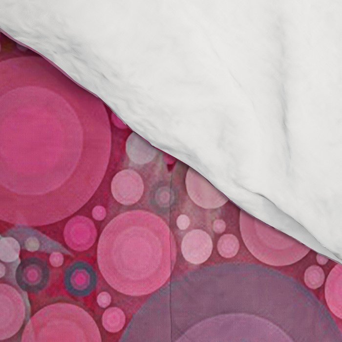 Pink Flowers at Twilight Abstract Comforter Gallery Image 4