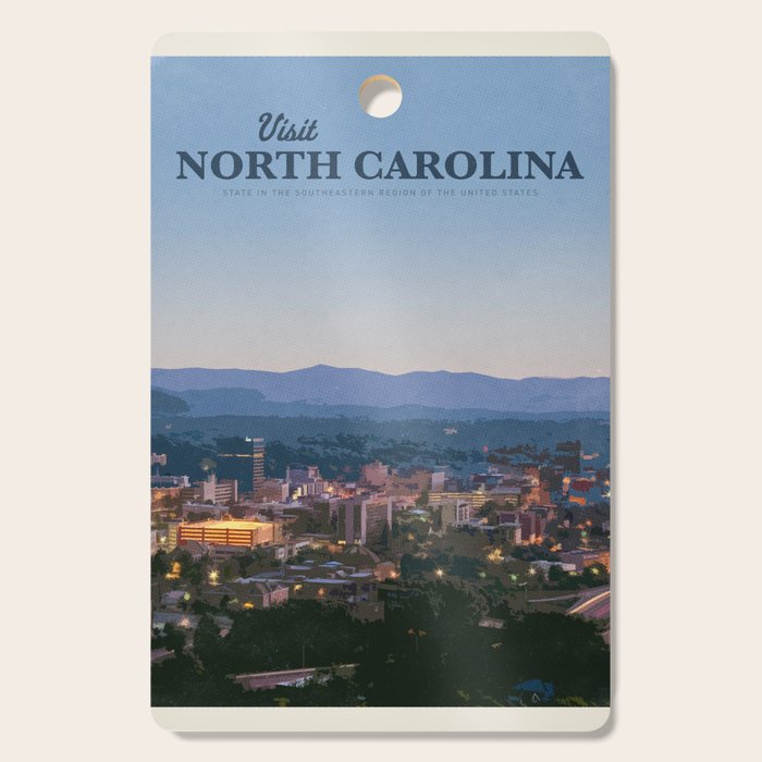Visit North Carolina Cutting Board Gallery Image 1