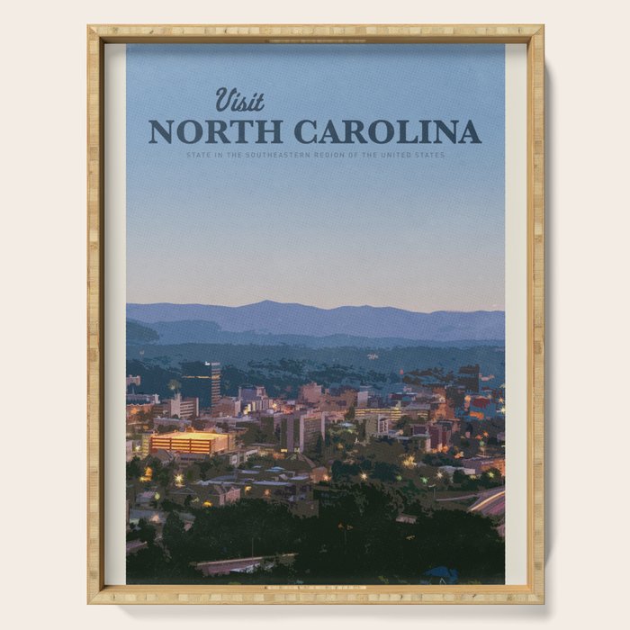 Visit North Carolina Serving Tray Gallery Image 1