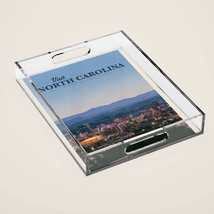 Visit North Carolina Acrylic Tray Gallery Image 1