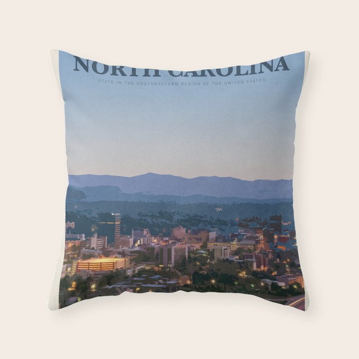 Visit North Carolina Throw Pillow Gallery Image 6