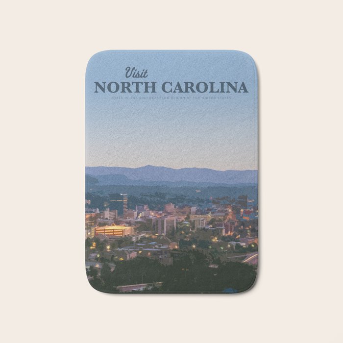 Visit North Carolina Bath Mat Gallery Image 1