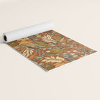 Autumn leafy wild forest B Yoga Mat Gallery Image 2
