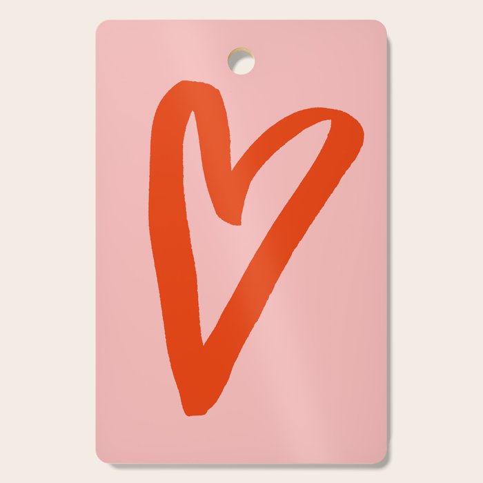 Heart Doodle Big 1 Cutting Board Gallery Image 1