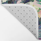 Live Quietly In a Corner Of Nature, Modern Bohemian Woman Jungle Forest Eclectic Painting Bath Mat Gallery Image 2