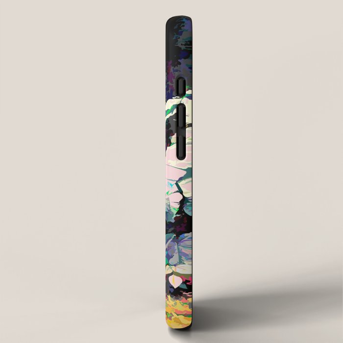 Live Quietly In a Corner Of Nature, Modern Bohemian Woman Jungle Forest Eclectic Painting iPhone Case Gallery Image 2