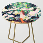 Live Quietly In a Corner Of Nature, Modern Bohemian Woman Jungle Forest Eclectic Painting Side Table Gallery Image 2