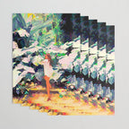 Live Quietly In a Corner Of Nature, Modern Bohemian Woman Jungle Forest Eclectic Painting Wrapping Paper Gallery Image 3