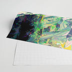 Live Quietly In a Corner Of Nature, Modern Bohemian Woman Jungle Forest Eclectic Painting Wrapping Paper Gallery Image 2