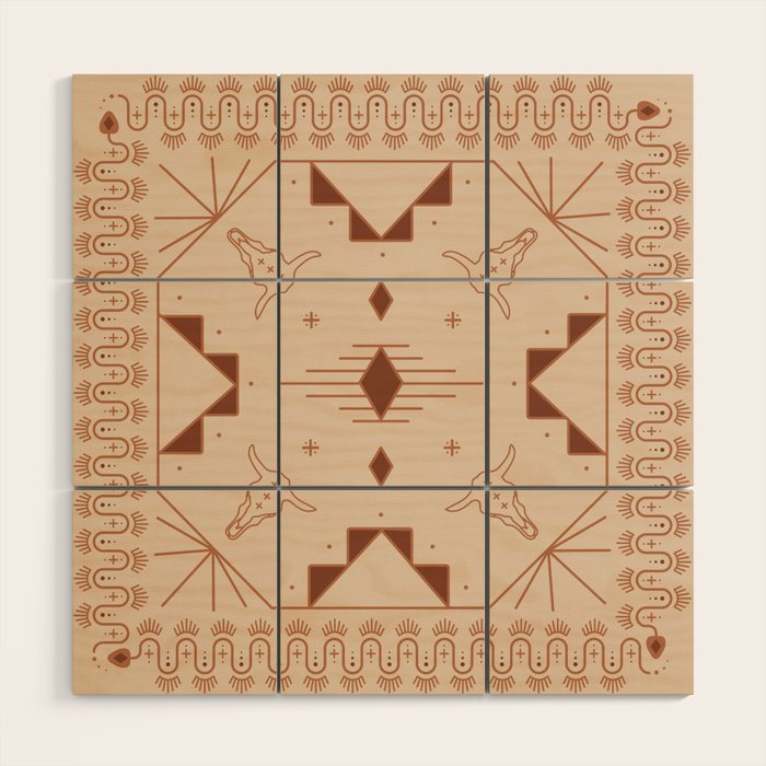 Lost Desert Tile - Adobe Wood Wall Art Gallery Image 1