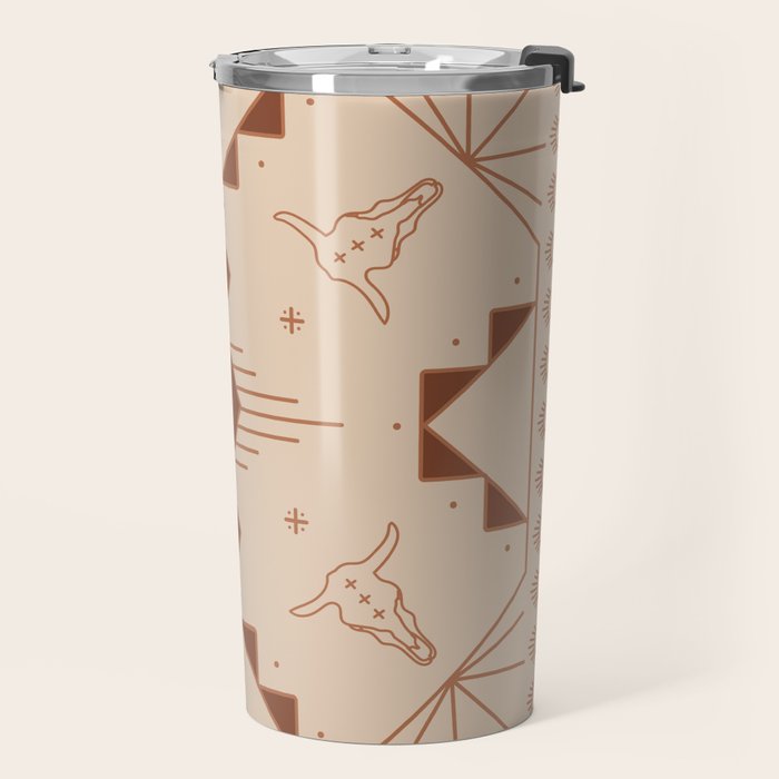Lost Desert Tile - Adobe Travel Mug Gallery Image 2