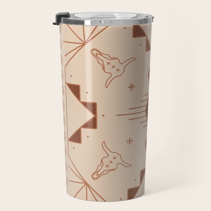 Lost Desert Tile - Adobe Travel Mug Gallery Image 3