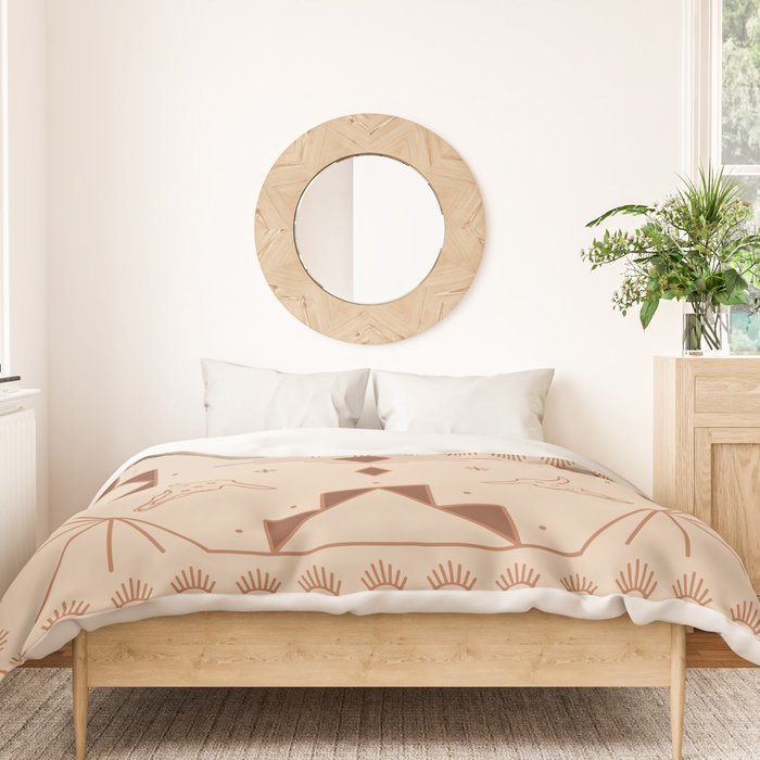 Lost Desert Tile - Adobe Duvet Cover Gallery Image 3